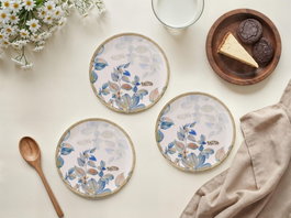 Hermia Springflover Juego de 6 Platos de Postre Navideños Multicolor, Porcelana